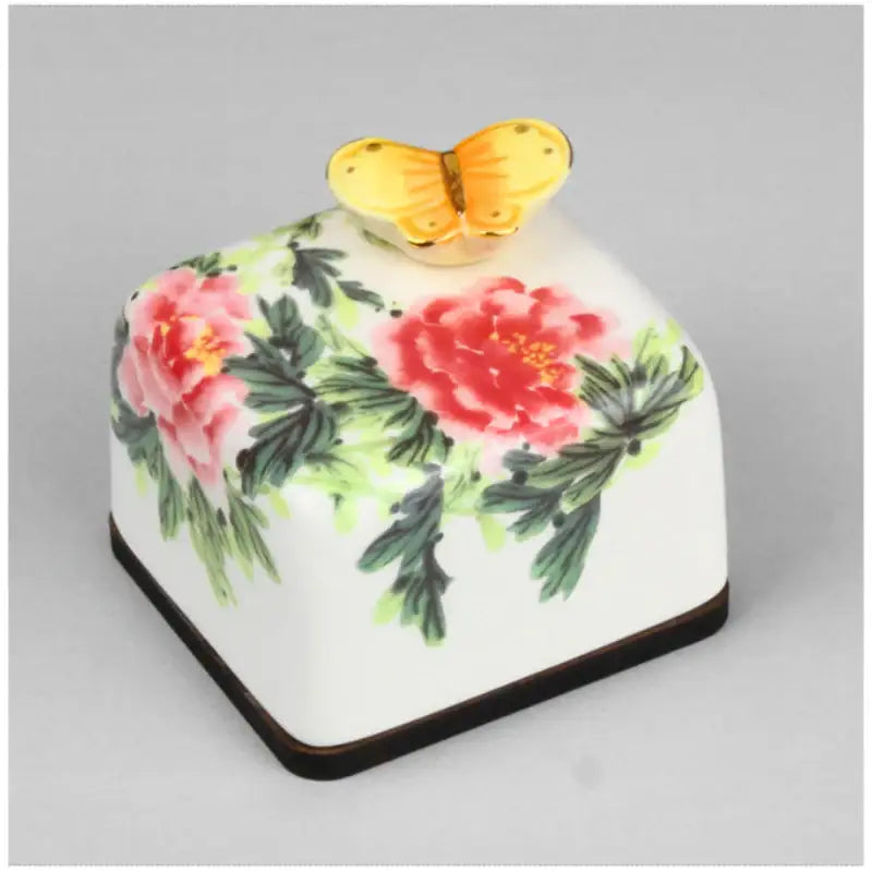 HK Studio - Korean Art Peony Musical Paperweight - HK Studio - Music Box - Harumio