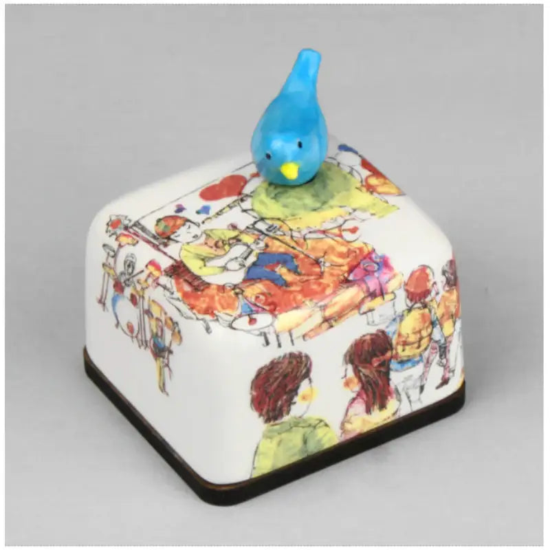 HK Studio - Moony Ceramic Green Band Musical Paperweight - HK Studio - Music Box - Harumio