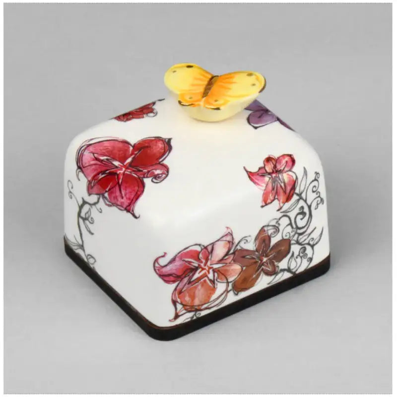 HK Studio - Moony Ceramic Purple Flower Musical Paperweight - HK Studio - Music Box - Harumio
