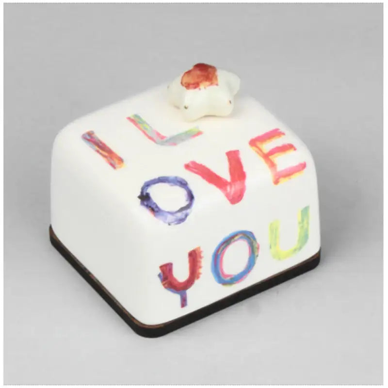HK Studio - Moony Ceramic I Love You Musical Paperweight - HK Studio - Music Box - Harumio