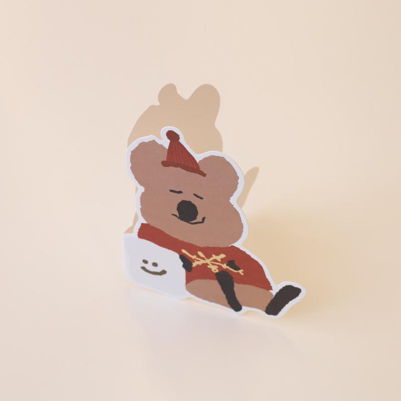 Dinotaeng - Marsh Cushion Quokka Card
