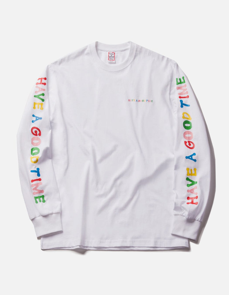 have a good time - Party Logo Long Sleeve T-shirt - White