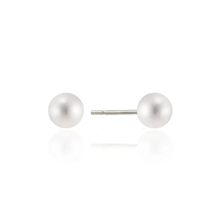 OST - Mini Silver Pearl Ball Earrings - OST - Jewelry - Harumio