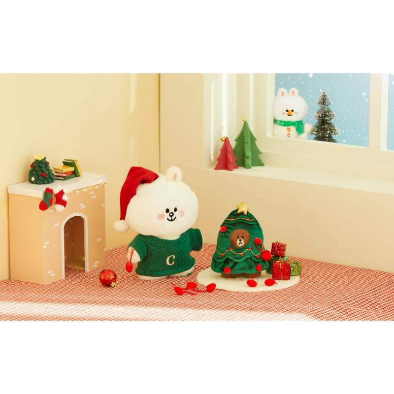 LINE Friends - Standing Doll Holiday Edition - Medium - LINE FRIENDS - Plush - Harumio