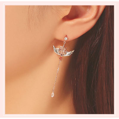 OST x Cardcaptor Sakura - Dream Wand Silver Earrings