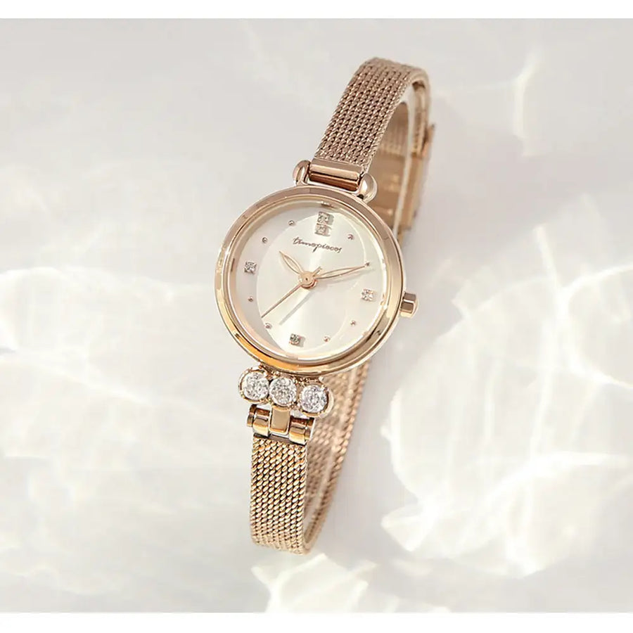 OST - Simulated Dia Lumiere Women's Mesh Watch - OST - Watch - Harumio