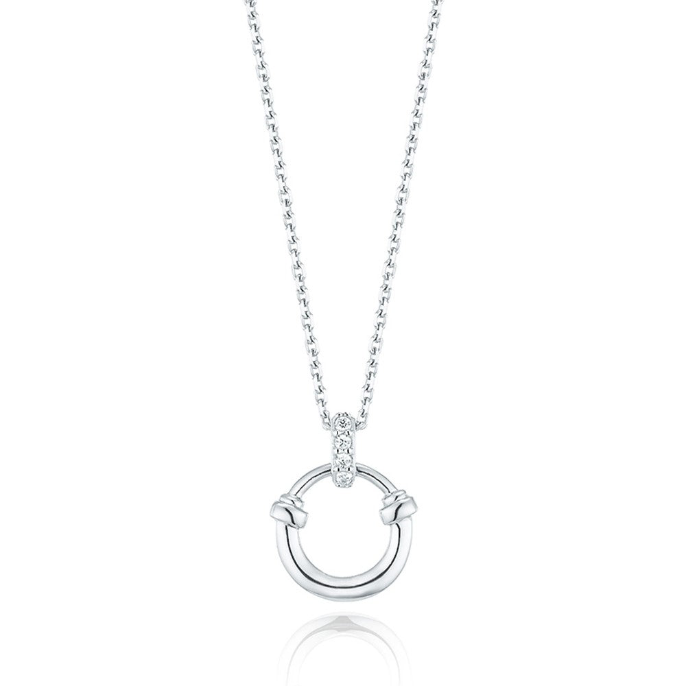 OST - Lucky Lock Horseshoe Silver Necklace