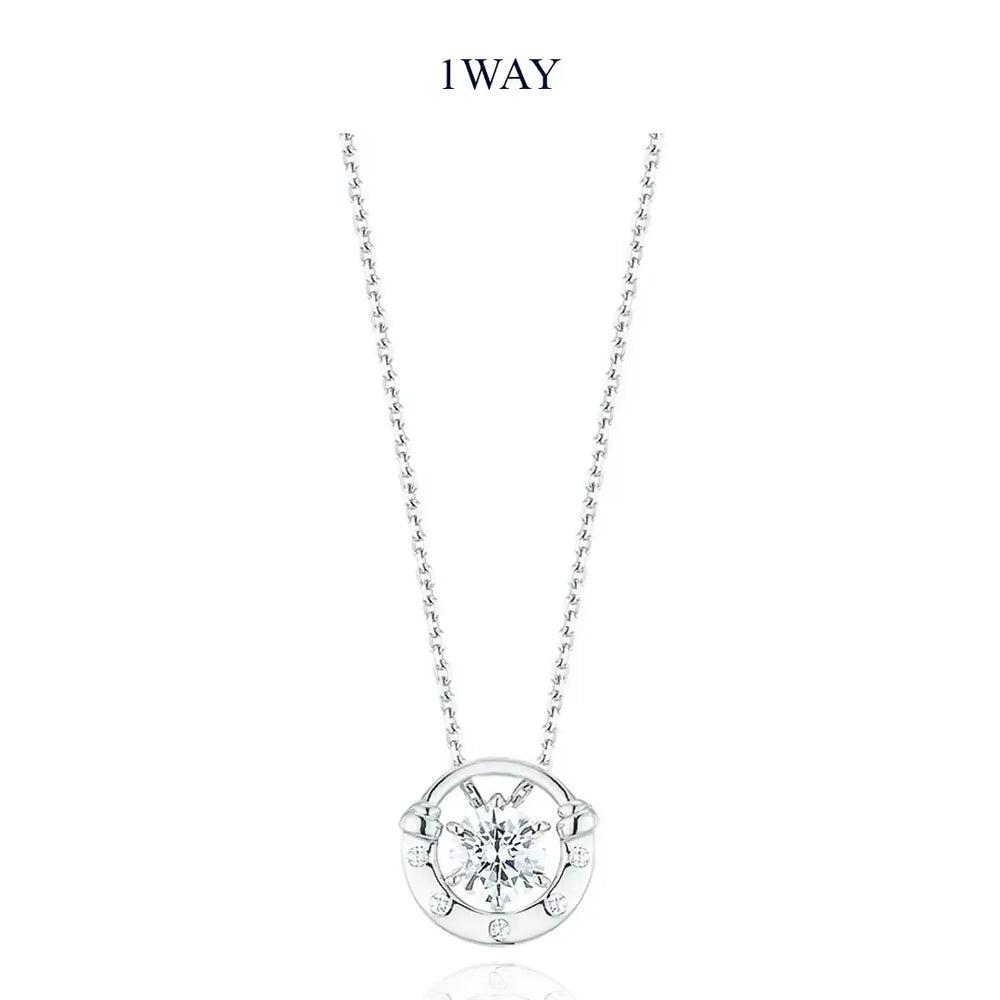 OST - Lucky Lock 3WAY Horseshoe Stone Silver Necklace - OST - Jewelry - Harumio