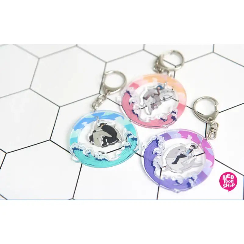 Legal Pirate Parfait - Acrylic Charm Keyring - Webtoon Shop - Keyrings - Harumio