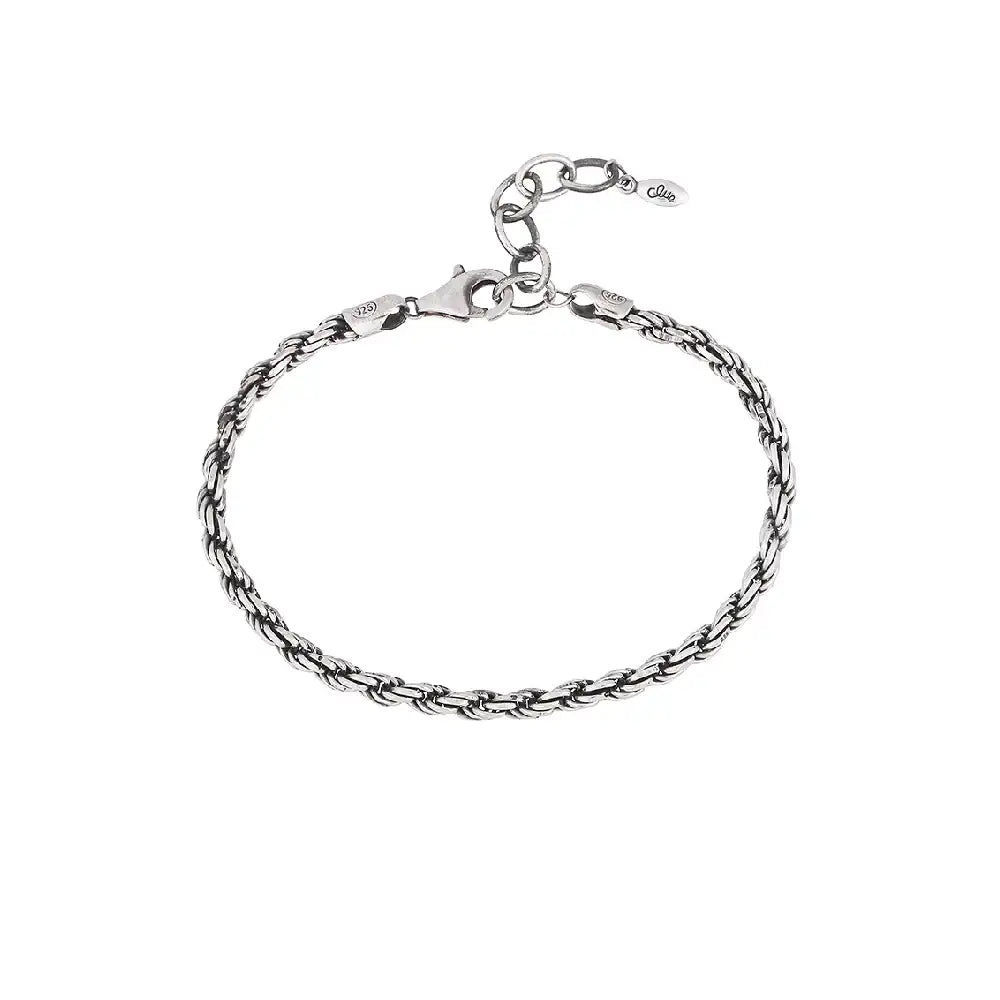 CLUE - Rope Chain Couple Silver Bracelet - CLUE - Jewelry - Harumio
