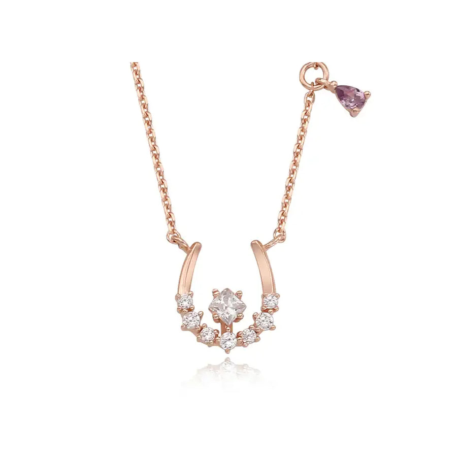 CLUE - Power of Luck February Feather Silver Necklace - CLUE - Jewelry - Harumio