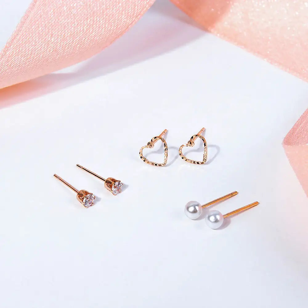 CLUE - Lovely Heart Earring Package Set - CLUE - Jewelry - Harumio