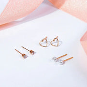 CLUE - Lovely Heart Earring Package Set - CLUE - Jewelry - Harumio