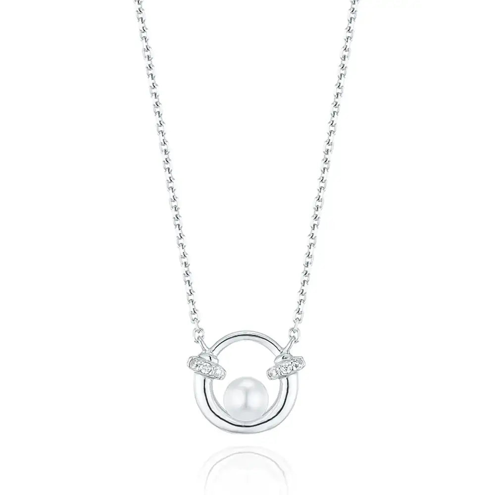 OST - Lucky Rock Horseshoe Pearl Necklace - OST - Jewelry - Harumio