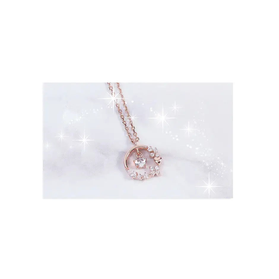 CLUE - Shining Love Silver Necklace - CLUE - Jewelry - Harumio