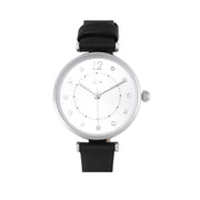 OST - Cubic Circle Black Leather Watch - OST - Jewelry - Harumio