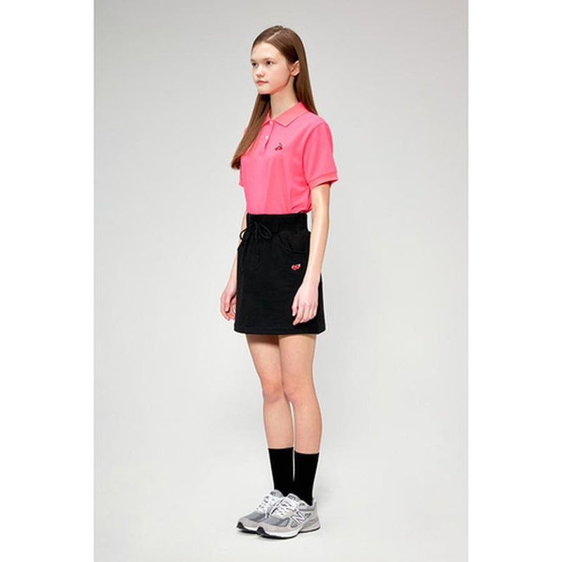 Kirsh - Cherry Band Skirt - Black