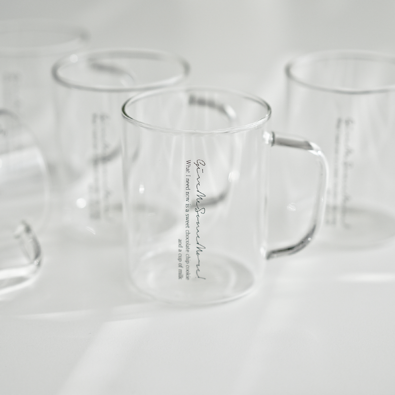 August8th - Some More Lettering Glass Mug (430ml)