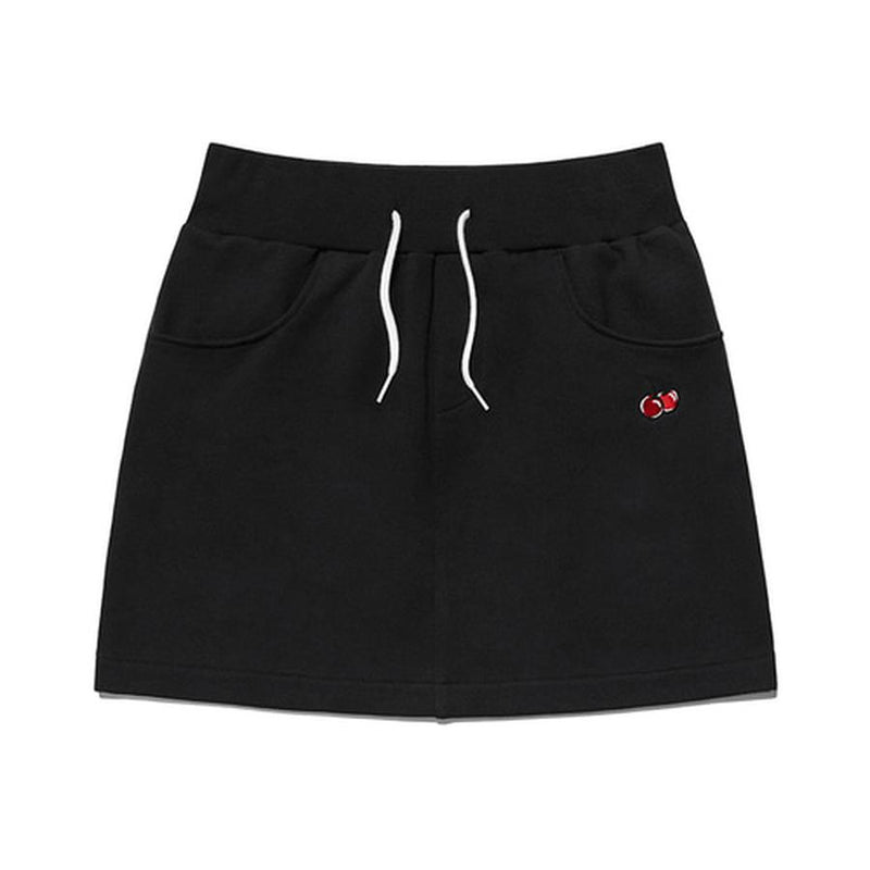 Kirsh - Cherry Band Skirt - Black