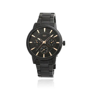 OST - All Black Gold Index Point Men's Metal Watch - OST - Watch - Harumio
