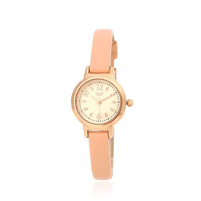 OST - Petite Pink Women's Leather Watch - OST - Watch - Harumio