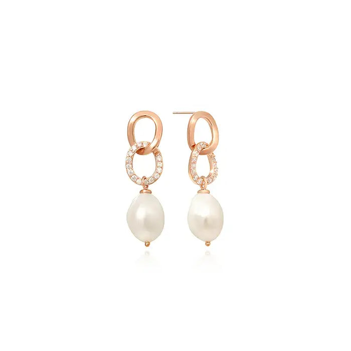 OST - Cubic Turing Bold Pearl Earrings - OST - Jewelry - Harumio