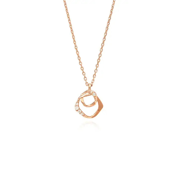 OST - Unique Double Shape Necklace - OST - Jewelry - Harumio