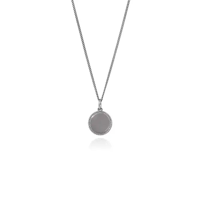 OST - Round Cameo Silver Antique Coin Necklace - OST - Jewelry - Harumio