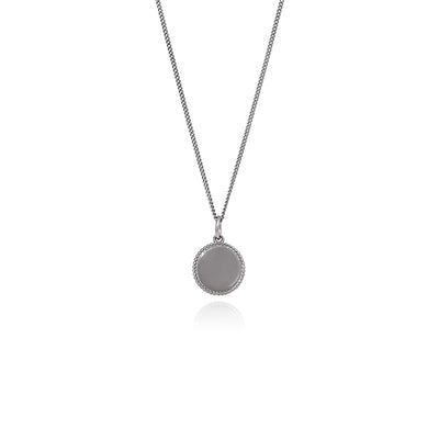 OST - Round Cameo Silver Antique Coin Necklace