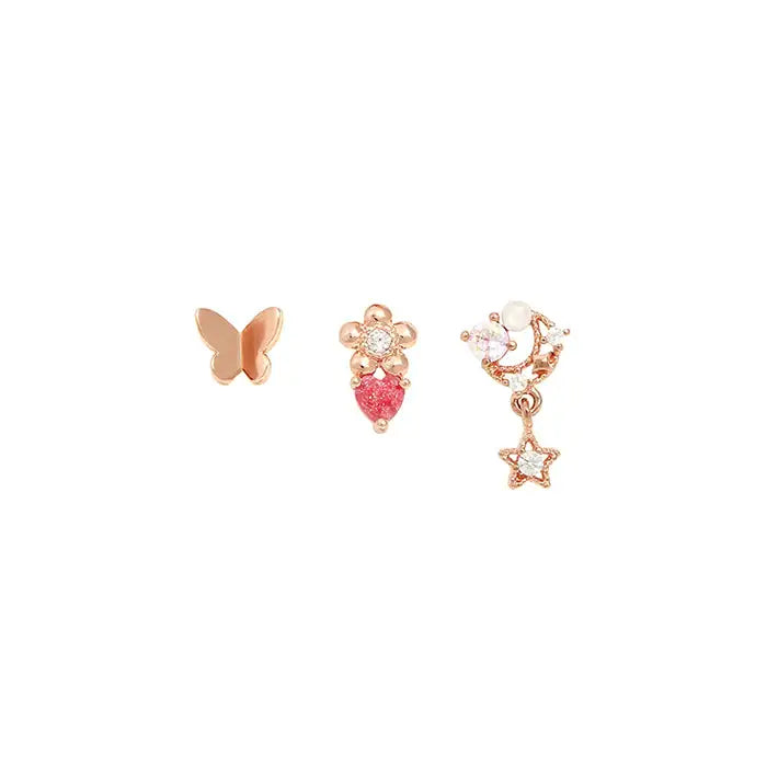 OST - Butterfly & Nature Ear Piercing Set - OST - Jewelry - Harumio