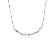 OST - Cubic Line Lace Silver Necklace - OST - Jewelry - Harumio