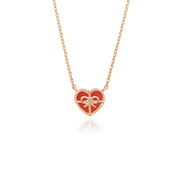OST - Red Heart Gift Rose Gold Necklace - OST - Jewelry - Harumio