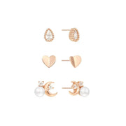 OST - Heart and Moon Earrings Set - OST - Jewelry - Harumio