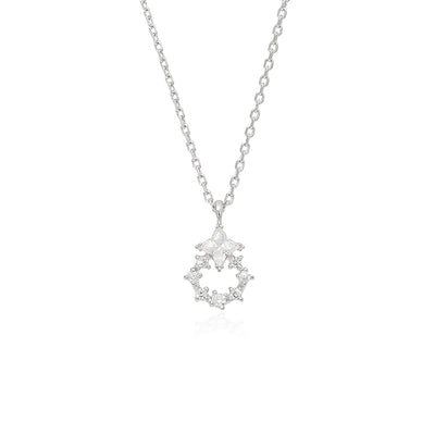 OST - Cubic Tree Ring Silver Necklace