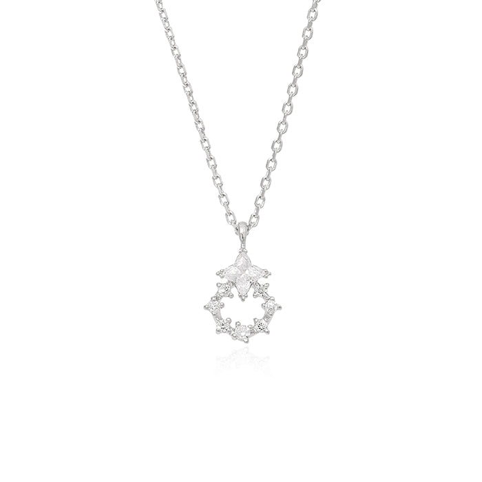 OST - Cubic Tree Ring Silver Necklace