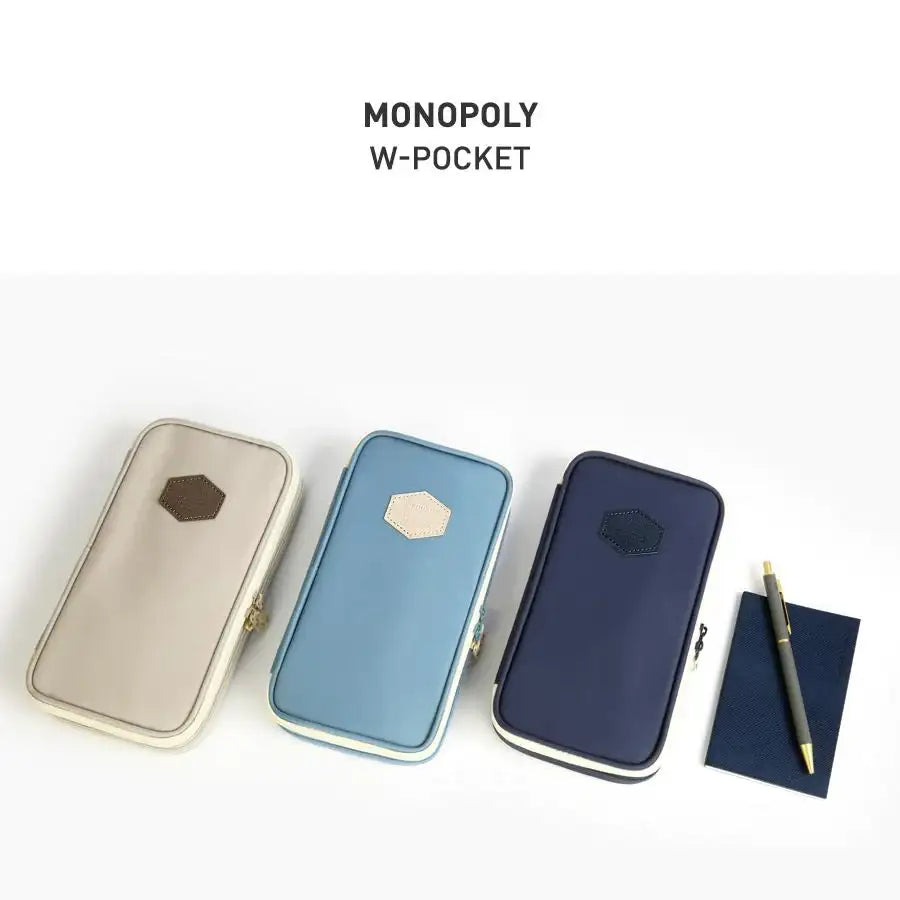 Monopoly - W-Pocket Case - Monopoly - Pen & Pencil Cases - Harumio