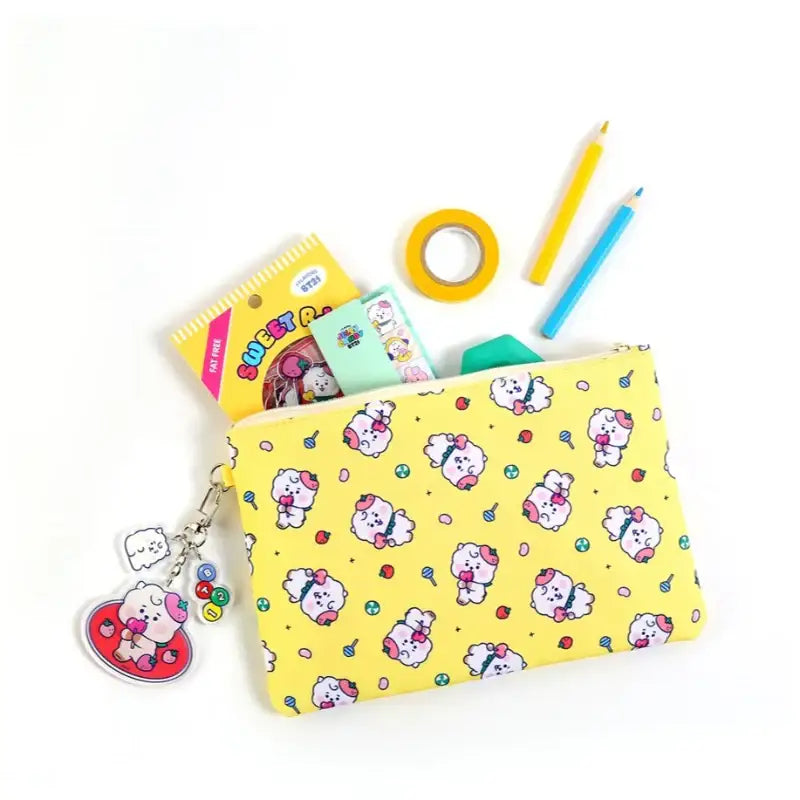 BT21 x Monopoly - Baby Flat Pouch JELLY CANDY - BT21 x Monopoly - Pouches - Harumio