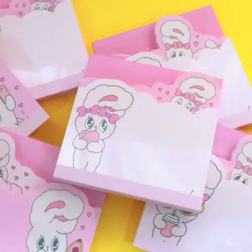 Esther Bunny - Pink Memo Pad - Esther Bunny - Accessories - Harumio