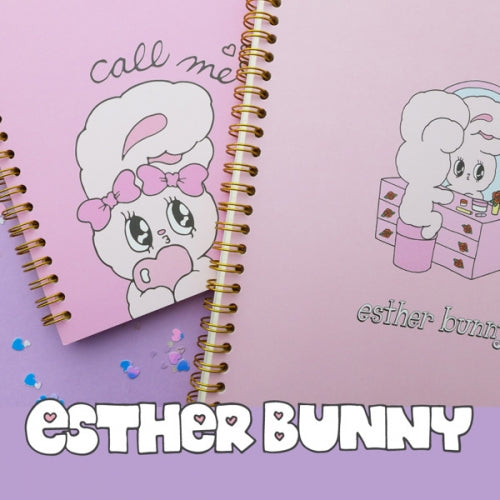 Esther Bunny - Ring Notebook with Grid