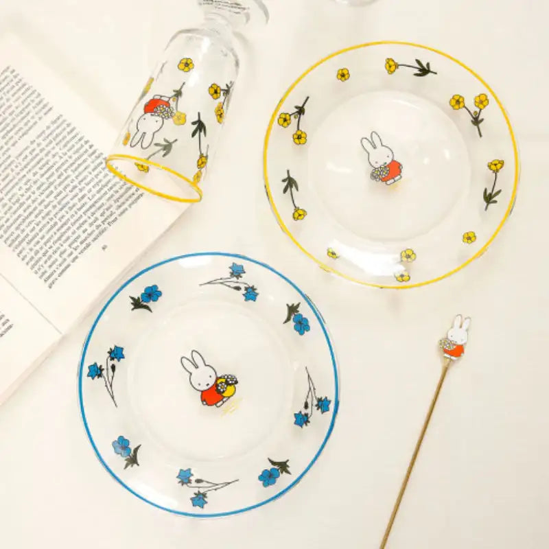 Bo Friends - Miffy's Garden Glass Dish Set - Bo Friends - Glass Dish Set - Harumio