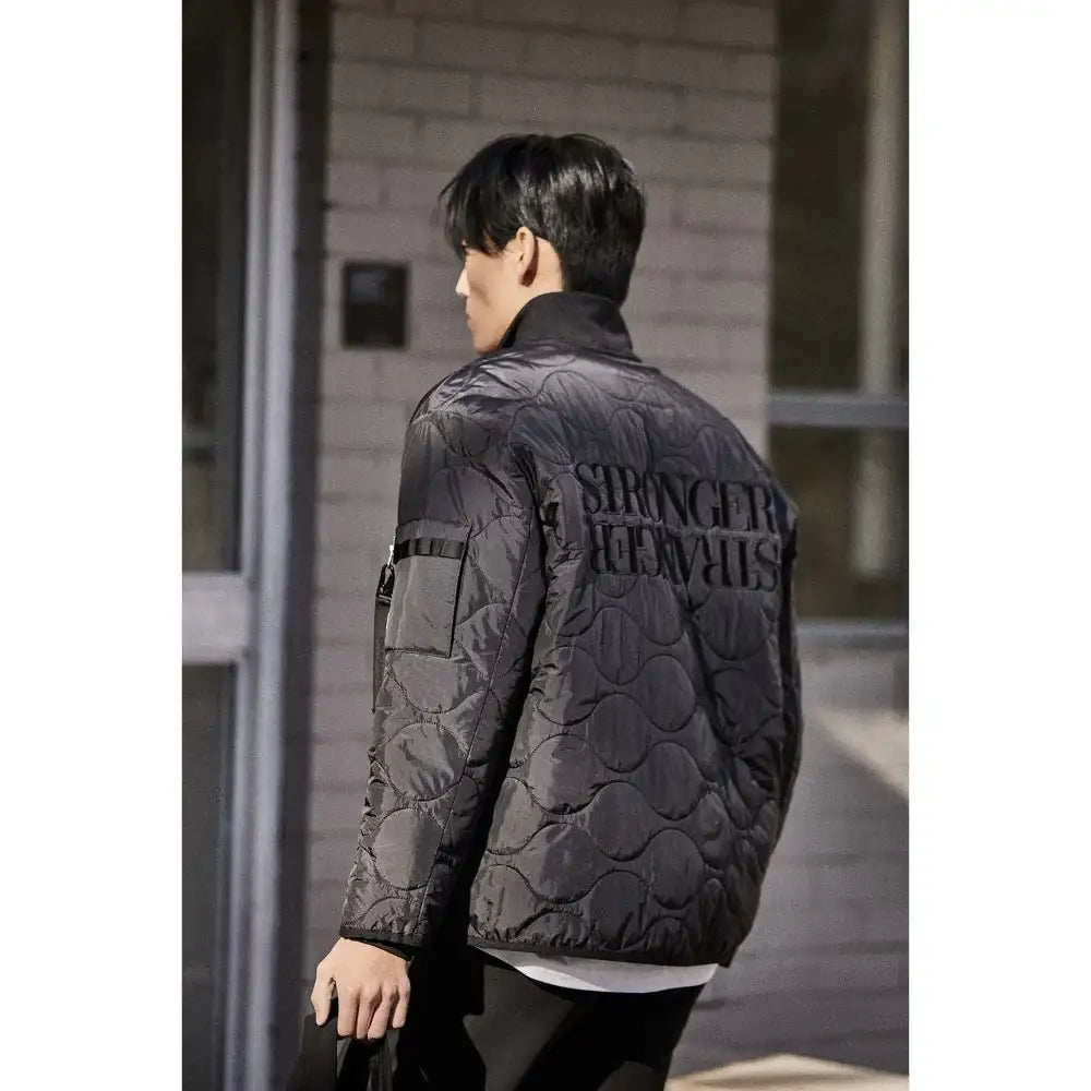 DRX - Slogan Quilted Jumper - DRX - Clothing - Harumio