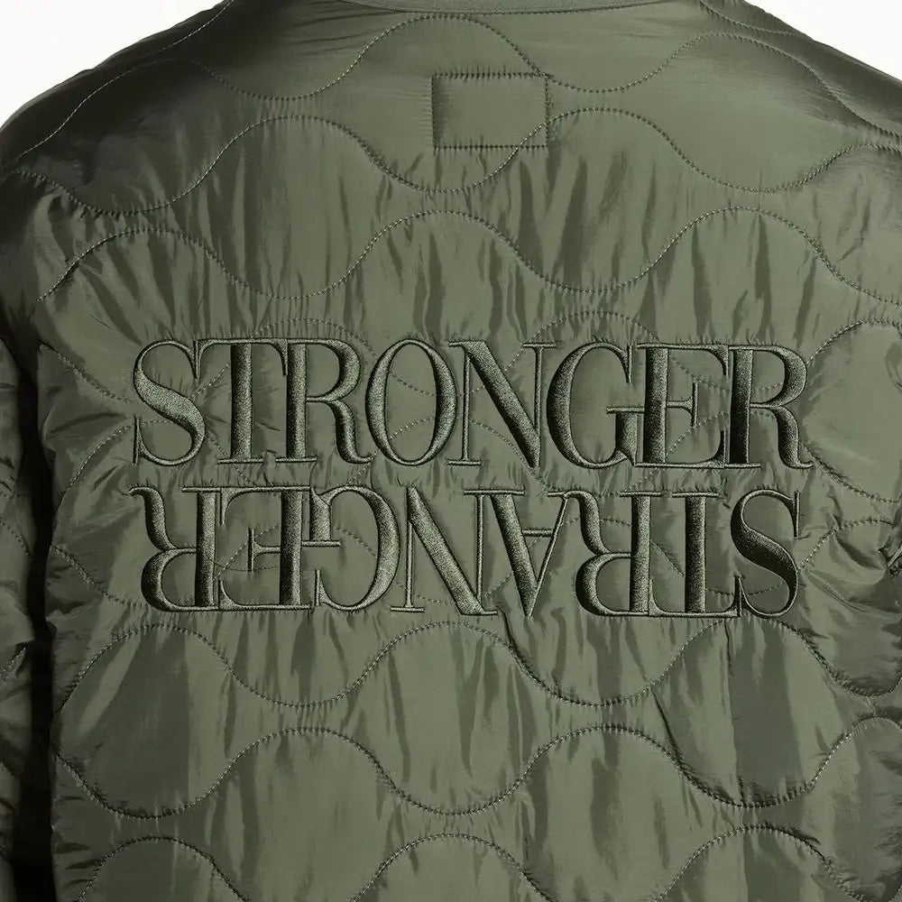 DRX - Slogan Quilted Jumper - DRX - Clothing - Harumio