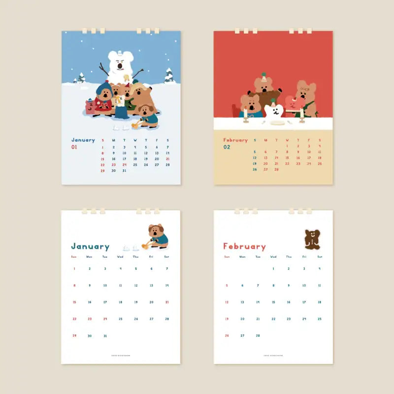 Dinotaeng - 2023 Desk Calendar - Dinotaeng - 2023 Calendars - Harumio