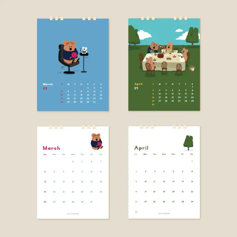 Dinotaeng - 2023 Desk Calendar - Dinotaeng - 2023 Calendars - Harumio