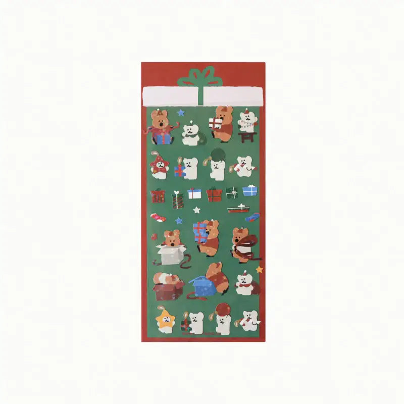 Dinotaeng - Snow in Marshville Glitter Stickers - Dinotaeng - Stickers - Harumio