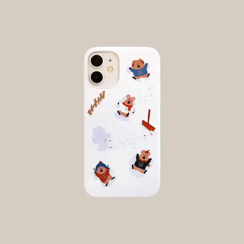 Dinotaeng - Snow Angel iPhone Hard Case - Dinotaeng - iPhone Case - Harumio