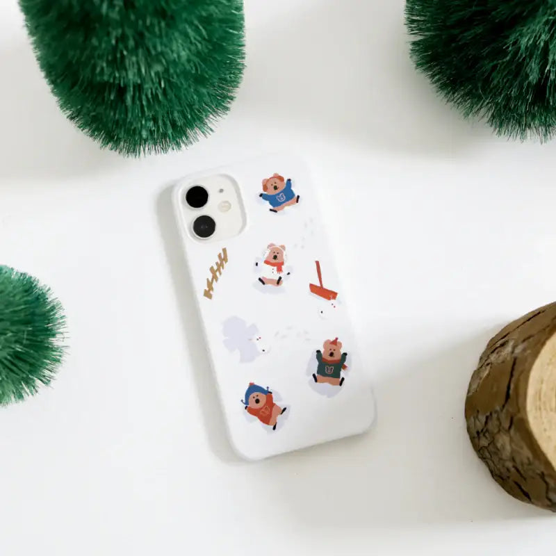Dinotaeng - Snow Angel iPhone Hard Case - Dinotaeng - iPhone Case - Harumio