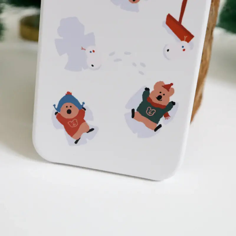 Dinotaeng - Snow Angel iPhone Hard Case - Dinotaeng - iPhone Case - Harumio