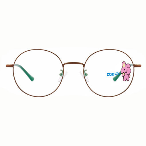 BT21 x LookOptical - Brown Metal Frame Spectacles