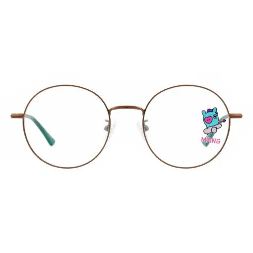 BT21 x LookOptical - Brown Metal Frame Spectacles - BT21 x LookOptical - Accessories - Harumio